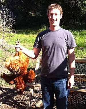 zuckerberg with chicken