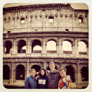 Davies at the Colosseum.