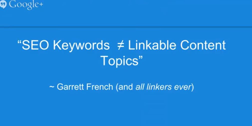 Keywords and Content With Garret French