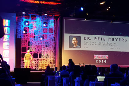 Pete Meyers at Mozcon 2016