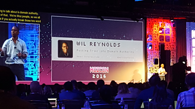 Wil Reynolds at Mozcon 2016