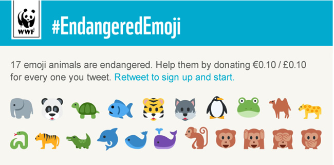 WWF #EndangeredEmoji