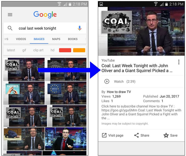 Google Image Search Can Now Display Results for Videos