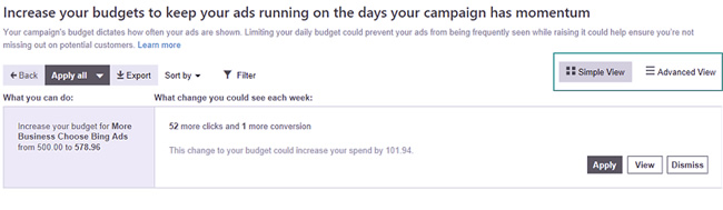Making it easier to adjust your budgets based on conversions