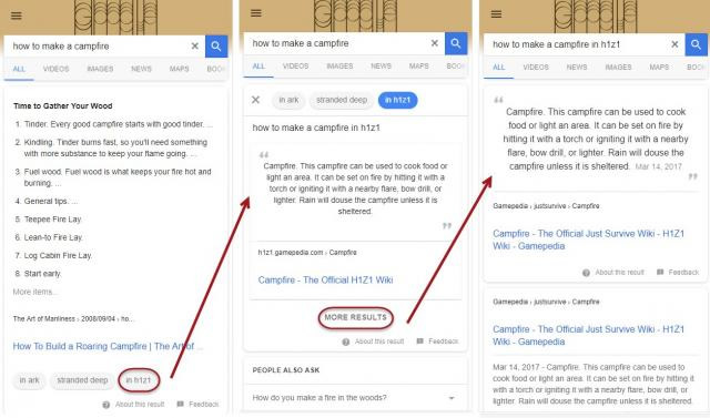 Google Featured Snippets Tests Related Query Refinements
