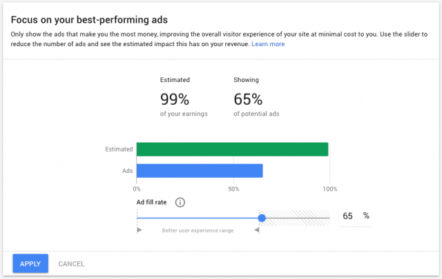 Google AdSense Ad Balance Tool Officially Back For Good