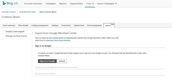 Bing Merchant Center launches Google Merchant Center Import tool