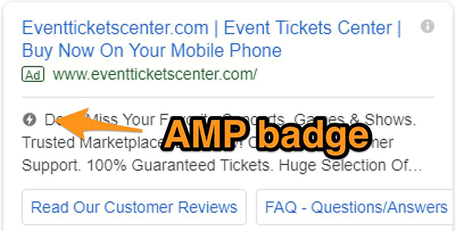 Google AdWords Tests AMP Label On Search Ads