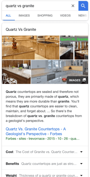 Google launches new expandable featured snippets with more information