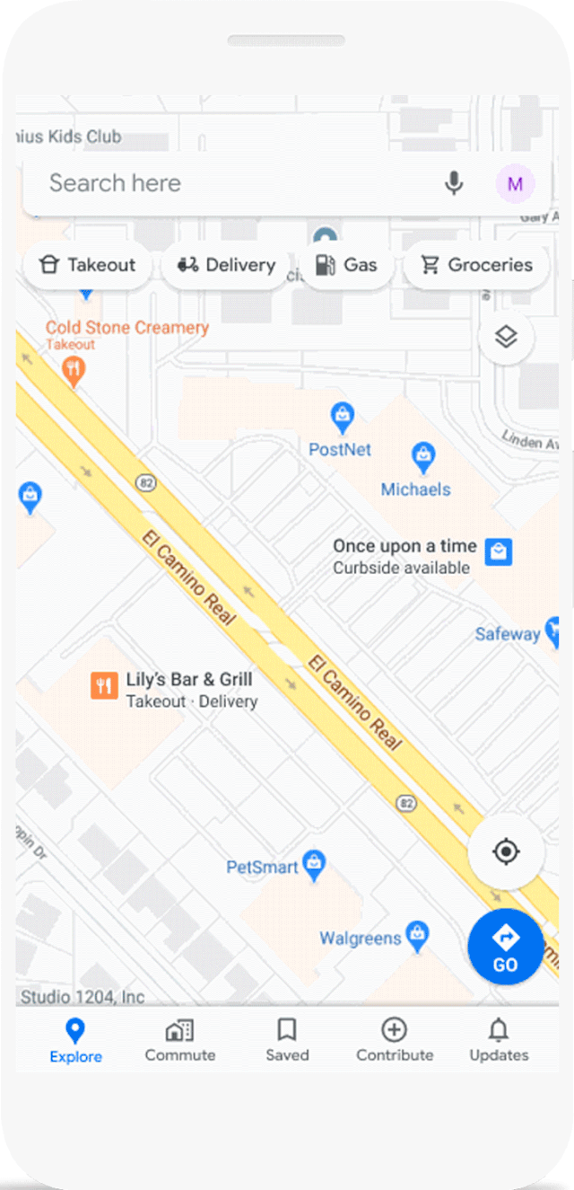 Google Square Promoted Map Pins
