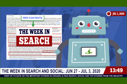 The Week In Search & Social Ending July 3, 2020