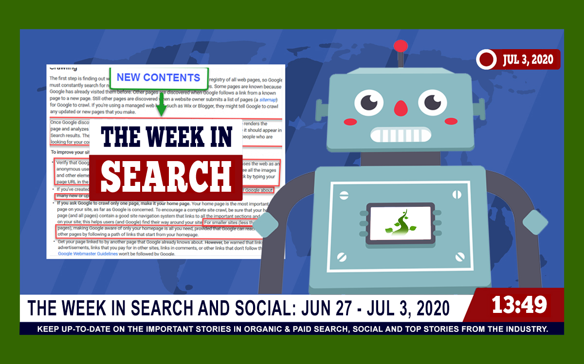 The Week In Search & Social Ending July 3, 2020