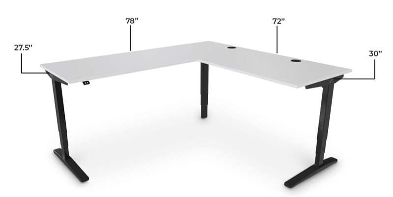 Uplift L-Shaped Standing Desk